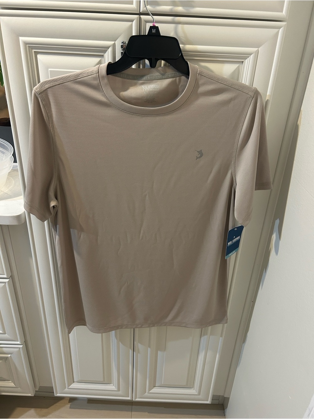 Reel Legends Men's Lightweight Performance Tee in Beige
